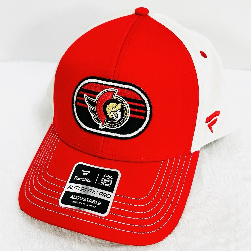 Ottawa Senators Fanatics Authentic Pro Hat Cap Adjustable Snapback Red NHL